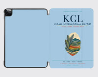 Thumbnail for Kigali International Airport (KGL) design on light blue ipad tablet case