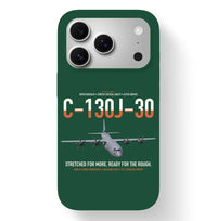 Thumbnail for C-130J-30 Super Hercules design on dark green magsafe iphone case, for iPhone 17 Pro