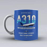 Thumbnail for A310-300P2F Mug design on blue airbus