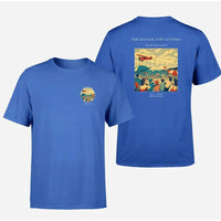 Thumbnail for VINTAGE G4472 - The Banner Tow Letters - Double-Side T-Shirt design on blue double side t shirt