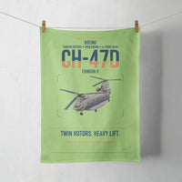 Thumbnail for Boeing CH-47D design on light green towel