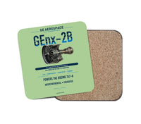 Thumbnail for GEnx-2B design on light green 1 piece coaster