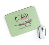 Thumbnail for C-46D Commando design on light green rectangle mouse pad