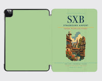 Thumbnail for Strasbourg Airport (SXB) design on light green ipad tablet case