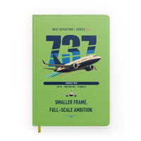 Thumbnail for Boeing 737 MAX 7 design on light green notebook