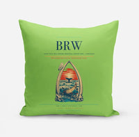 Thumbnail for Wiley Post–Will Rogers Memorial Airport (BRW) design on light green pillow