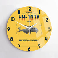 Thumbnail for Leonardo HH-101A Caesar design on yellow no frame wall clock