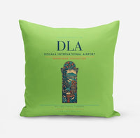 Thumbnail for Douala International Airport (DLA) design on light green pillow
