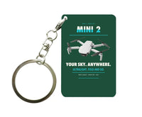 Thumbnail for DJI Mini 2 Key Chain design on dark green key chain