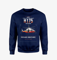Thumbnail for Airbus H175 design on navy blue sweatshirt