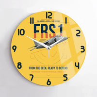 Thumbnail for British Aerospace Sea Harrier FRS.1 design on yellow no frame wall clock