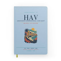Thumbnail for Havana José Martí International Airport (HAV) design on light blue notebook