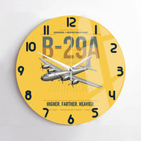 Thumbnail for B-29A Superfortress design on yellow no frame wall clock