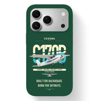 Thumbnail for Cessna 170B design on dark green magsafe iphone case, for iPhone 17 Pro