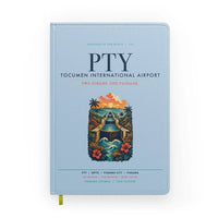 Thumbnail for Panama City Tocumen International Airport (PTY) design on light blue notebook