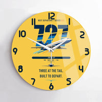 Thumbnail for Boeing 727-200 design on yellow no frame wall clock
