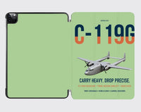 Thumbnail for C-119G Flying Boxcar design on light green ipad tablet case