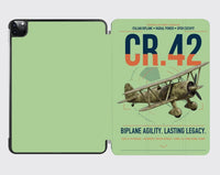 Thumbnail for Fiat CR.42 Falco design on light green ipad tablet case