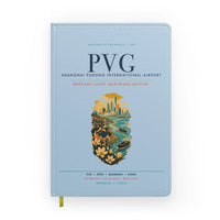 Thumbnail for Shanghai Pudong International Airport (PVG) design on light blue notebook