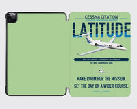 Thumbnail for Cessna Citation Latitude design on light green ipad tablet case