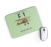 Thumbnail for Sopwith Camel F.1 design on light green rectangle mouse pad