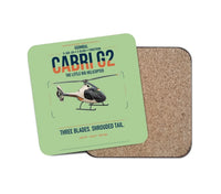 Thumbnail for Guimbal Cabri G2 design on light green 1 piece coaster