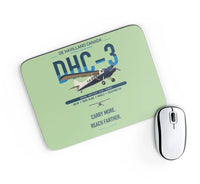 Thumbnail for DHC-3 Otter design on light green rectangle mouse pad