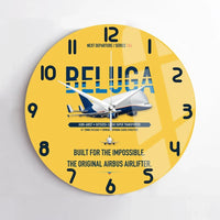 Thumbnail for Airbus A300-600ST BelugaST design on yellow no frame wall clock