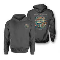 Thumbnail for VINTAGE G4075 - The Flying Yacht - Double-Side Hoodie design on darkgray double side
