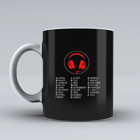 Aviation Alphabet 3 Ceramic White Mugs