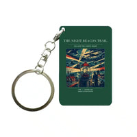 Thumbnail for VINTAGE G4016 - The Night Beacon Trail - Designed Key Chain design on darkgreen