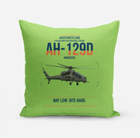 Thumbnail for AgustaWestland AH-129D Mangusta design on light green pillow