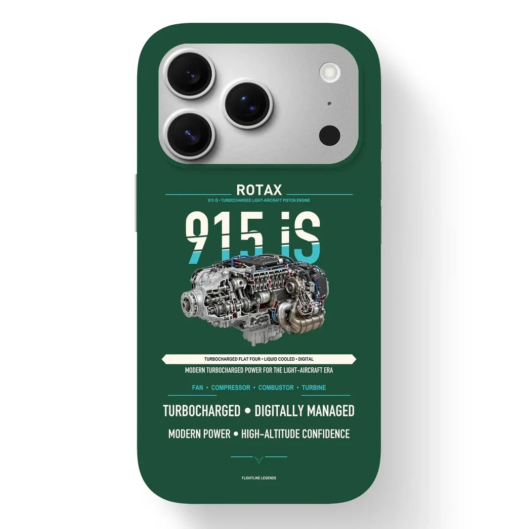 915 iS Case design on dark green iphone case