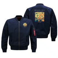 Thumbnail for VINTAGE G4026 - The Flying Circus - Bomber Jacket design on blue
