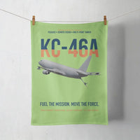 Thumbnail for KC-46A PEGASUS design on light green towel