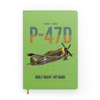 Thumbnail for P-47D Thunderbolt Razorback design on light green notebook