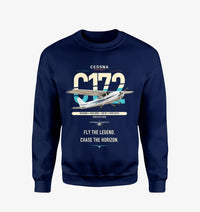 Thumbnail for Cessna 172 Skyhawk design on navy blue sweatshirt