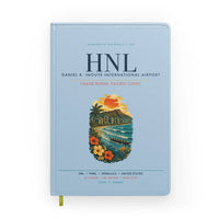 Thumbnail for Honolulu Daniel K. Inouye International Airport (HNL) design on light blue notebook
