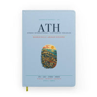 Thumbnail for Athens International Eleftherios Venizelos Airport (ATH) design on light blue notebook