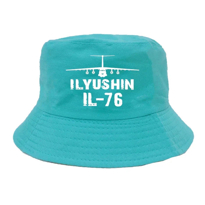 ILyushin IL-76 & Plane summer hat - green
