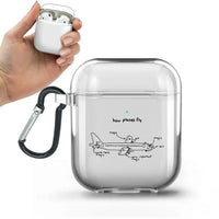 Thumbnail for How Planes Fly AirPods transparent case - With Buckle
