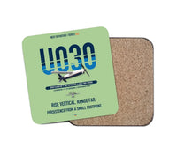 Thumbnail for Airbus U030 Flexrotor design on light green 1 piece coaster