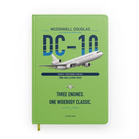Thumbnail for McDonnell Douglas DC-10 design on light green notebook