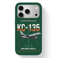 Thumbnail for KC-135 STRATOTANKER design on dark green magsafe iphone case, for iPhone 17 Pro