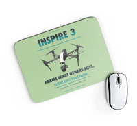 Thumbnail for DJI Inspire 3 design on light green rectangle mouse pad