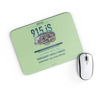 Thumbnail for 915 iS design on light green rectangle mouse pad