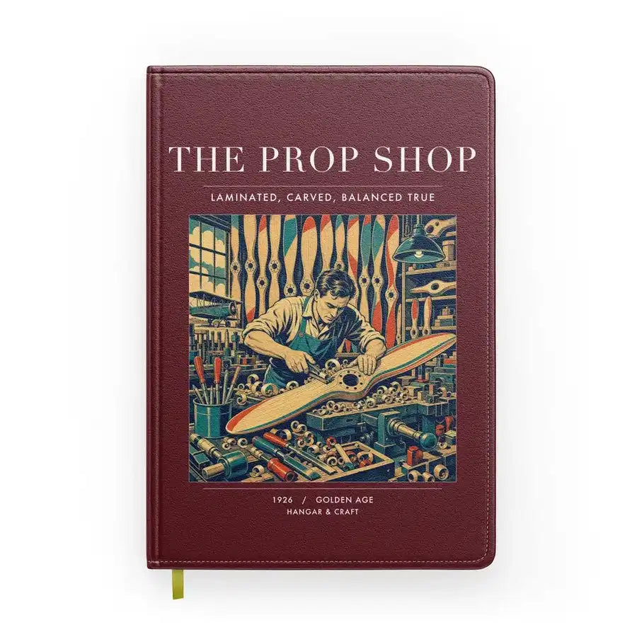 VINTAGE G4169 - The Prop Shop - Designed Notebooks design on darkred