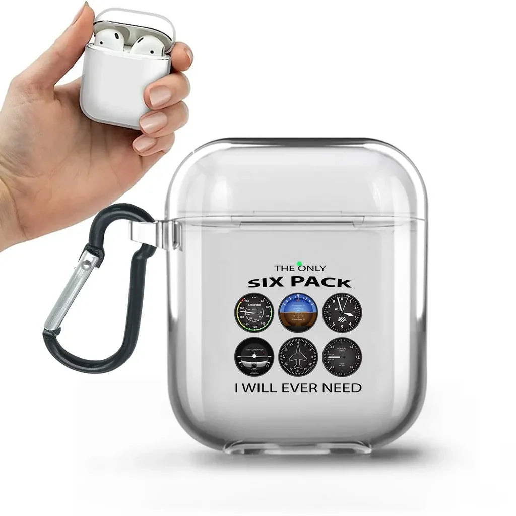The Only Six Pack I Will Ever Need AirPods transparent case - With Buckle