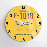 Thumbnail for F-101B Voodoo design on yellow no frame wall clock