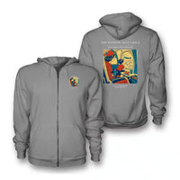 Thumbnail for VINTAGE G4215 - The Window Seat Child - Premium Zipped Hoodie design on gray